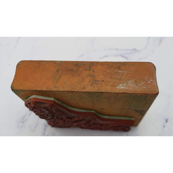 Christmas Holly Border Comotion Wood Mounted Rubber Stamp - Picture 5 of 8